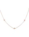 Sabrina Designs 14k Rose Gold 0.36 Ct. Tw. Diamond By The Yard Necklace