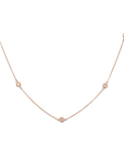 Sabrina Designs 14k Rose Gold 0.36 Ct. Tw. Diamond By The Yard Necklace
