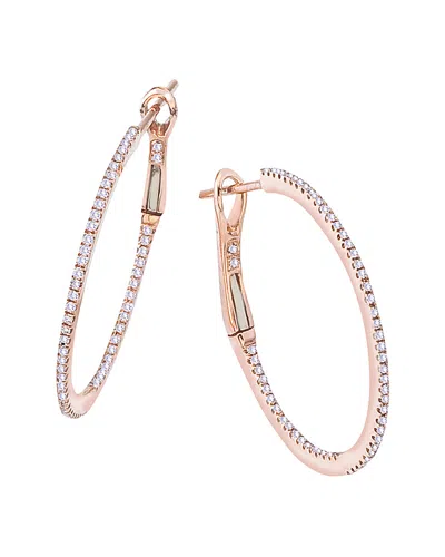 Sabrina Designs 14k Rose Gold 0.46 Ct. Tw. Diamond Hoops