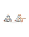 Sabrina Designs 14k Rose Gold 0.50 Ct. Tw. Diamond Cluster Studs