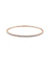 Sabrina Designs 14k Rose Gold 0.50 Ct. Tw. Diamond Flex Bangle Bracelet