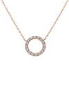 Sabrina Designs 14k Rose Gold 0.56 Ct. Tw. Diamond Circle Necklace