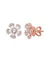 Sabrina Designs 14k Rose Gold 0.66 Ct. Tw. Diamond Flower Studs
