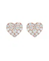 Sabrina Designs 14k Rose Gold 0.67 Ct. Tw. Diamond Heart Studs