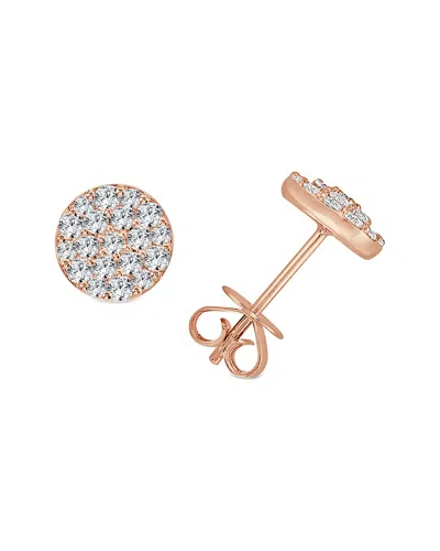 Sabrina Designs 14k Rose Gold 0.72 Ct. Tw. Diamond Earrings
