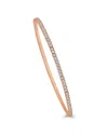 Sabrina Designs 14k Rose Gold 0.75 Ct. Tw. Diamond Bangle Bracelet