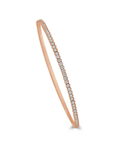 Sabrina Designs 14k Rose Gold 0.75 Ct. Tw. Diamond Bangle Bracelet