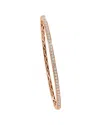 Sabrina Designs 14k Rose Gold 0.80 Ct. Tw. Diamond Bangle Bracelet