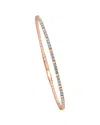 Sabrina Designs 14k Rose Gold 0.84 Ct. Tw. Diamond Flexible Bangle Bracelet