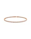 Sabrina Designs 14k Rose Gold 0.88 Ct. Tw. Diamond Flexible Bangle Bracelet