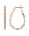 Sabrina Designs 14k Rose Gold 0.95 Ct. Tw. Diamond Hoops