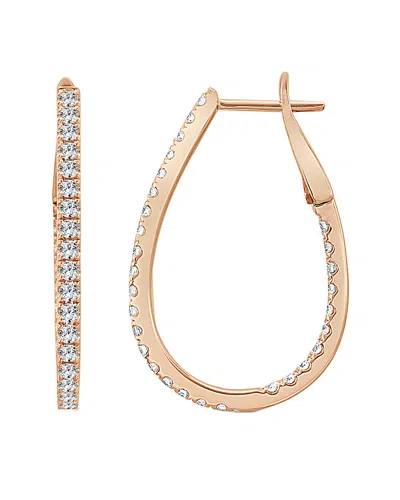 Sabrina Designs 14k Rose Gold 0.95 Ct. Tw. Diamond Hoops