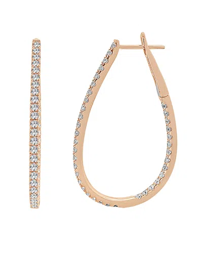 Sabrina Designs 14k Rose Gold 1.35 Ct. Tw. Diamond Hoops
