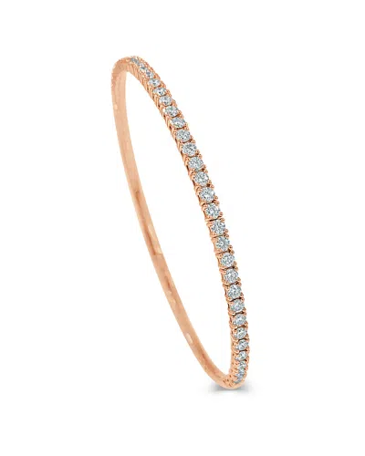 Sabrina Designs 14k Rose Gold 1.45 Ct. Tw. Diamond Bangle Bracelet
