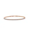 Sabrina Designs 14k Rose Gold 1.49 Ct. Tw. Diamond Flexible Bangle Bracelet