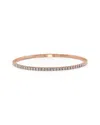 Sabrina Designs 14k Rose Gold 2.57 Ct. Tw. Diamond Flexible Bangle Bracelet