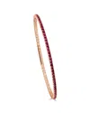 Sabrina Designs 14k Rose Gold 2.65 Ct. Tw. Ruby Flexible Bangle Bracelet