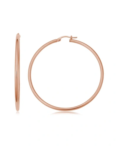 Sabrina Designs 14k Rose Gold Hoops In Metallic