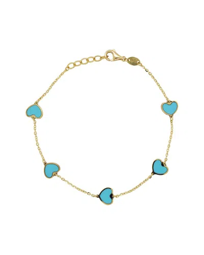 Sabrina Designs 14k Turquoise Enamel Chain Bracelet