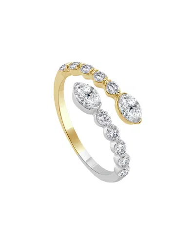 Sabrina Designs 14k Two-tone 1.00 Ct. Tw. Diamond Wrap Ring In Gold