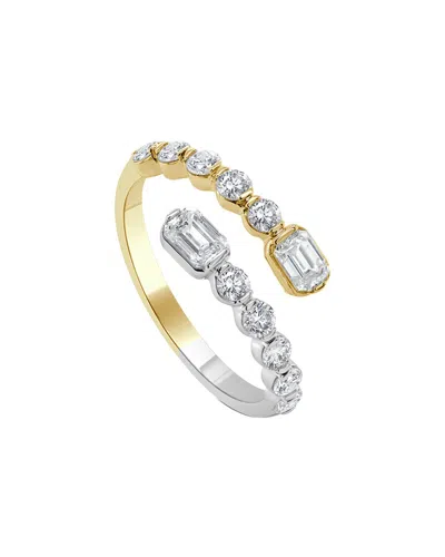 Sabrina Designs 14k Two-tone 1.06 Ct. Tw. Diamond Wrap Ring In Gold