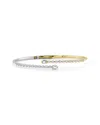 Sabrina Designs 14k Two-tone 1.70 Ct. Tw. Diamond Stackable Bangle Bracelet