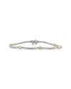 Sabrina Designs 14k Two-tone 2.94 Ct. Tw. Diamond Stackable Bracelet