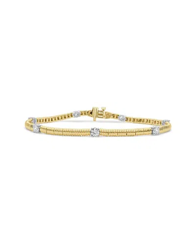 SABRINA DESIGNS 14K WG/YG DIAMOND BRACELET