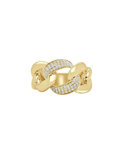 Sabrina Designs 14k Yg Cuban Link Diamond Ring In Gold