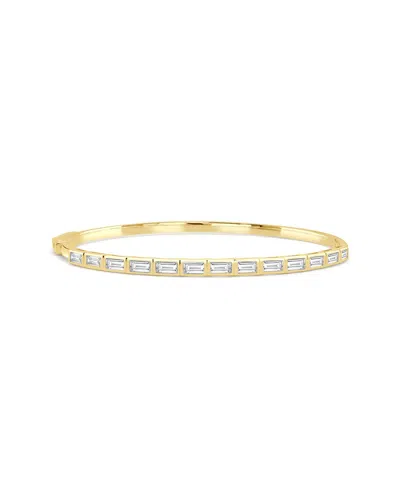 Sabrina Designs 14k Yg Diamond Baguette Bangle In Gold