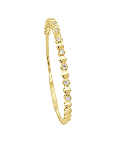Sabrina Designs 14k Yg Diamond Bangle In Gold