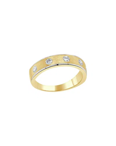 Sabrina Designs 14k Yg Diamond Gypsy Set Band In Gold