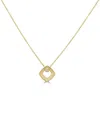Sabrina Designs 18k 0.05 Ct. Tw. Diamond Square Necklace