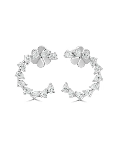 Sabrina Designs 18k 1.71 Ct. Tw. Cluster Earrings In Metallic