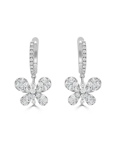 SABRINA DESIGNS SABRINA DESIGNS 18K 1.90 CT. TW. DIAMOND FLOWER EARRINGS
