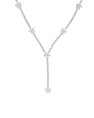Sabrina Designs 18k 7.30 Ct. Tw. Flower Necklace In Metallic