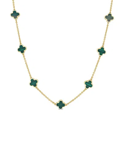 Sabrina Designs 14k Malachite Clover Necklace