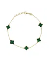 Sabrina Designs 14k Malachite Enamel Chain Bracelet