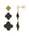 Sabrina Designs 14k Onyx Clover Dangle Earrings