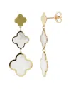 Sabrina Designs 14k Pearl Clover Dangle Earrings