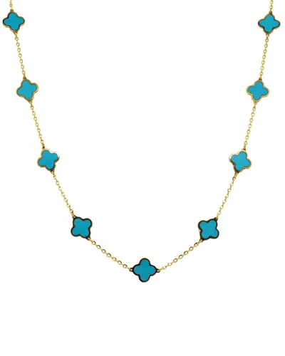 Sabrina Designs 14k Turquoise Clover Necklace