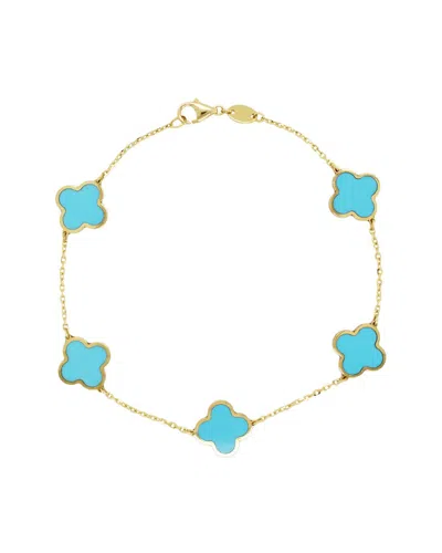 Sabrina Designs 14k Turquoise Enamel Chain Bracelet