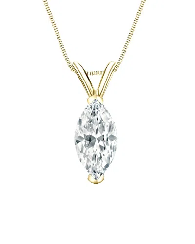 Sabrina Designs Lab Grown Diamonds 14k 1.00 Ct. Tw. Lab-grown Diamond Solitaire Pendant In Neutral