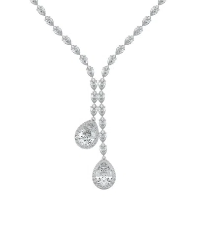 Sabrina Designs Lab Grown Diamonds 14k 16.39 Ct. Tw. Lab-grown Diamond Lariat Necklace In Silver