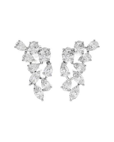 Sabrina Designs Lab Grown Diamonds 14k 2.19 Ct. Tw. Lab-grown Diamond Chandelier Earring In Silver