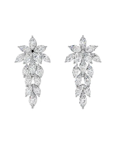 Sabrina Designs Lab Grown Diamonds 14k 2.22 Ct. Tw. Lab-grown Diamond Chandelier Earring In Silver