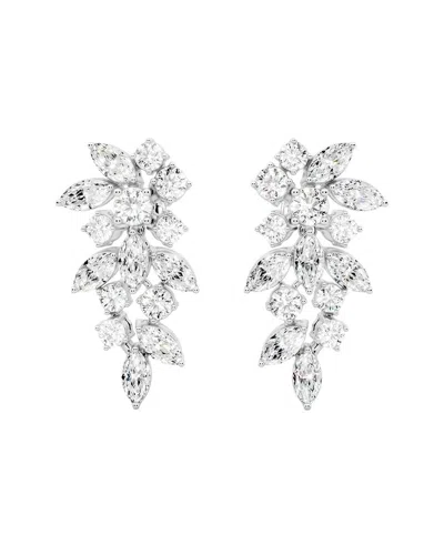 Sabrina Designs Lab Grown Diamonds 14k 3.08 Ct. Tw. Lab-grown Diamond Chandelier Earring In Silver