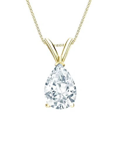 Sabrina Designs Lab Grown Diamonds 14k 4.00 Ct. Tw. Lab-grown Diamond Solitaire Pendant In Gold