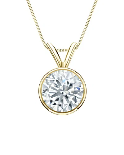Sabrina Designs Lab Grown Diamonds 14k 4.00 Ct. Tw. Lab-grown Diamond Solitaire Necklace In Pattern