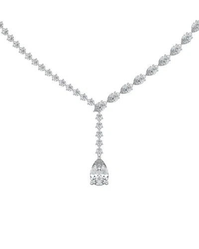 Sabrina Designs Lab Grown Diamonds 14k 9.72 Ct. Tw. Lab-grown Diamond Lariat Necklace In Metallic